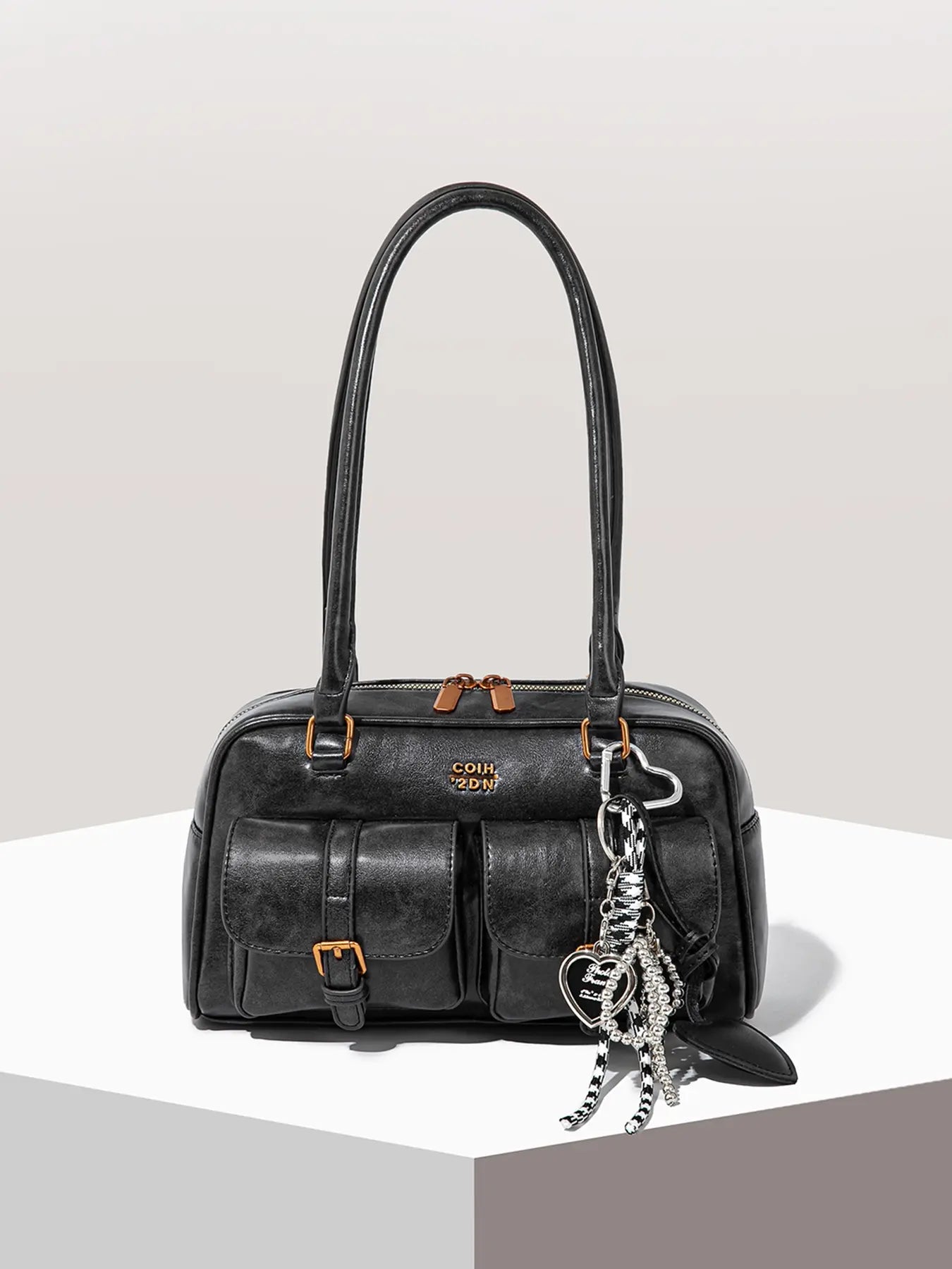 Women's Elegant Solid Color Shoulder Bag, Fashionable Pu Leather Bag for Daily Used, Casual Trendy Versatile High-quality Daily Commuting Bag
