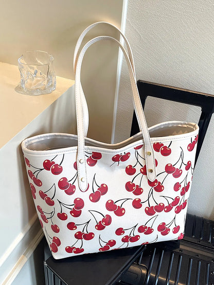 Valentine's Day Gift Women's Elegant Floral Bow Pattern Handbag, personality versatile Daily Shoulder Bag, simple exquisite Casual Fashion   High quality Daily Commuter Bag, Fashion Crossbody Bags
